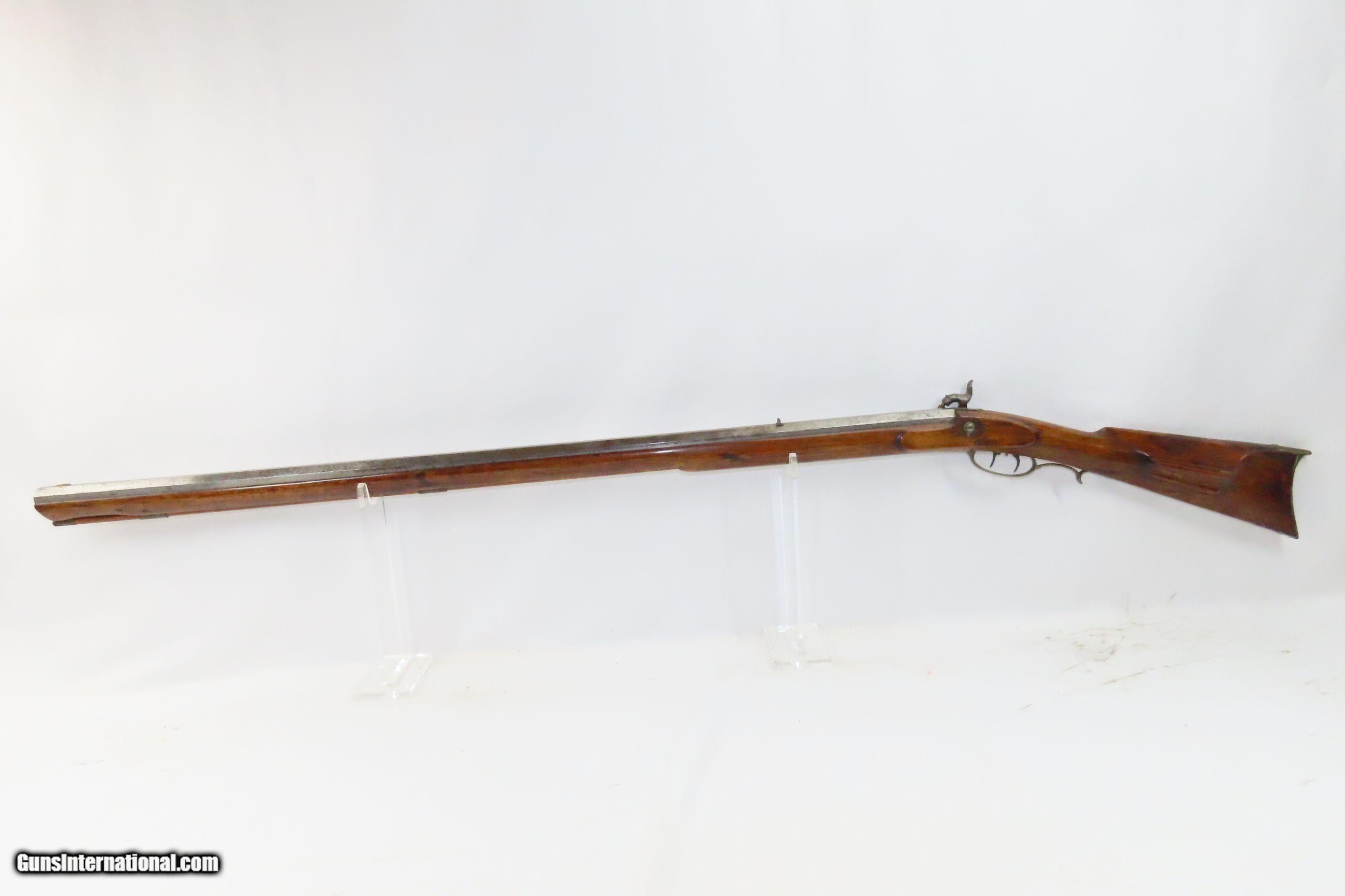 Antique PENNSYLVANIA RIFLE WORKS Full-Stock .40 Cal. Percussion LONG RIFLE  Kentucky Style HUNTING/HOMESTEAD American Long Rifle