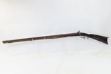 OHIO VALLEY Antique LEVI BIDDLE Half-Stock Percussion American LONG RIFLEWith TWO POWDER HORNS and an N. ASHMORE LOCK - 16 of 21
