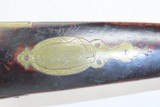 OHIO VALLEY Antique LEVI BIDDLE Half-Stock Percussion American LONG RIFLEWith TWO POWDER HORNS and an N. ASHMORE LOCK - 8 of 21