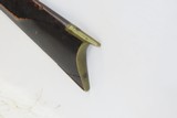 OHIO VALLEY Antique LEVI BIDDLE Half-Stock Percussion American LONG RIFLEWith TWO POWDER HORNS and an N. ASHMORE LOCK - 20 of 21