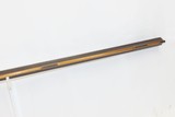 OHIO VALLEY Antique LEVI BIDDLE Half-Stock Percussion American LONG RIFLEWith TWO POWDER HORNS and an N. ASHMORE LOCK - 11 of 21