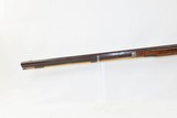 OHIO VALLEY Antique LEVI BIDDLE Half-Stock Percussion American LONG RIFLEWith TWO POWDER HORNS and an N. ASHMORE LOCK - 19 of 21