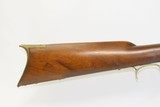 Engraved HENRY E. LEMAN Antique HALF-STOCK Percussion PENNSYLVANIA RifleRifle made in LANCASTER, PA - 3 of 19