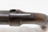 GOLD RUSH Era ALLEN & THURBER Antique WORCHESTER Period PEPPERBOX RevolverENGRAVED First DA Revolving Percussion Pistol - 9 of 18
