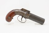 GOLD RUSH Era ALLEN & THURBER Antique WORCHESTER Period PEPPERBOX RevolverENGRAVED First DA Revolving Percussion Pistol - 15 of 18
