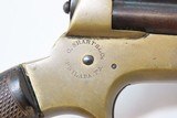 Antique CIVIL WAR/WILD WEST Era C. SHARPS Model 2 .30 RF PEPPERBOX Revolver 4-Shot FRONTIER Self Defense Pocket Gun - 15 of 19