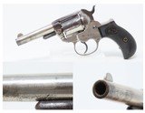 1880s Antique “SHERIFF’S” Model 1877 COLT “LIGHTNING” ETCHED PANEL Revolver Iconic DOUBLE ACTION COLT Made in 1885