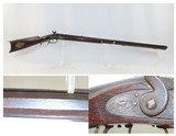 Antique OHIO RIFLE WORKS Half-Stock .32 Cal. Percussion American LONG RIFLE HUNTING/HOMESTEAD Long Rifle - 1 of 18