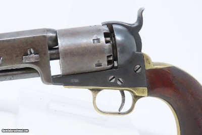 1852 CHARLES NEPHEW & Co. CALCUTTA COLT Model 1851 NAVY .36 Revolver Antique Early ’51 Navy Purchased by British Trader in India! - Image 4 of 18