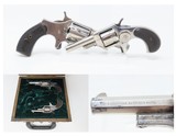 Pair of CASED Antique Revolvers; E. REMINGTON & C.S. SHATTUCK Spur Triggers Remington’s Smallest Ever Revolver & SCARCE SHATTUCK - 1 of 25