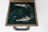 Pair of CASED Antique Revolvers; E. REMINGTON & C.S. SHATTUCK Spur Triggers Remington’s Smallest Ever Revolver & SCARCE SHATTUCK - 3 of 25