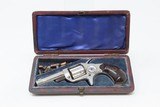 CASED LONDON COLT NEW LINE 7-Shot .22 Short Revolver England Nickel Antique E.M. Reilly 16 New Oxford Street - 3 of 21