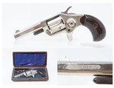 CASED LONDON COLT NEW LINE 7-Shot .22 Short Revolver England Nickel Antique E.M. Reilly 16 New Oxford Street - 1 of 21