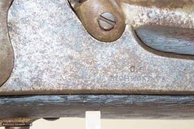 1862 CONFEDERATE C.S. RICHMOND ARMORY HUMPBACK MUSKET CSA Civil War Antique Made with Machinery & Parts Captured at Harpers Ferry! - Image 7 of 25