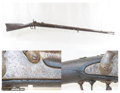 1862 CONFEDERATE C.S. RICHMOND ARMORY HUMPBACK MUSKET CSA Civil War Antique Made with Machinery & Parts Captured at Harpers Ferry!