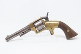 1862 Scarce E. A. PRESCOTT Long Frame POCKET Revolver CIVIL WAR Antique SERIAL NUMBER “87” with CIRCULAR SIDE PLATE - 2 of 16