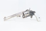c1880s MERWIN HULBERT .38 S&W 5-1/4” 5-Shot Nickel Revolver Norwich Antique One of the Best 1880s Revolvers - 2 of 19