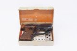 1956 IN BOX ASTRA 2000 CUB 6.35x16mm Browning .25 ACP POCKET Pistol ESP C&R With ORIGINAL BOX & EXTRA MAGAZINE - 2 of 21