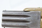RARE c1870 FRANK WESSON Small Frame WATCH FOB Swivel Breech 2-Barrel DERINGER Antique 1 of Less Than 3,000 Made - 14 of 18