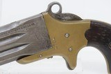 RARE c1870 FRANK WESSON Small Frame WATCH FOB Swivel Breech 2-Barrel DERINGER Antique 1 of Less Than 3,000 Made - 4 of 18