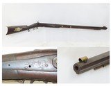 ENGRAVED Antique Half Stock BACK ACTION Percussion .42 Long Rifle FRONTIERMid-1800s HOMESTEAD/HUNTING Rifle - 1 of 18