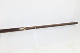 ENGRAVED Antique Half Stock BACK ACTION Percussion .42 Long Rifle FRONTIERMid-1800s HOMESTEAD/HUNTING Rifle - 9 of 18