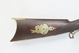 ENGRAVED Antique Half Stock BACK ACTION Percussion .42 Long Rifle FRONTIERMid-1800s HOMESTEAD/HUNTING Rifle - 3 of 18