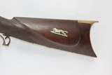 ENGRAVED Antique Half Stock BACK ACTION Percussion .42 Long Rifle FRONTIERMid-1800s HOMESTEAD/HUNTING Rifle - 14 of 18