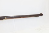ENGRAVED Antique Half Stock BACK ACTION Percussion .42 Long Rifle FRONTIERMid-1800s HOMESTEAD/HUNTING Rifle - 5 of 18