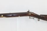 ENGRAVED Antique Half Stock BACK ACTION Percussion .42 Long Rifle FRONTIERMid-1800s HOMESTEAD/HUNTING Rifle - 15 of 18