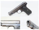 1910 COLT 1903 POCKET HAMMERLESS PISTOL .32 ACP John Moses Browning JMB C&R Iconic World War Era & Gangster Gun - 1 of 17