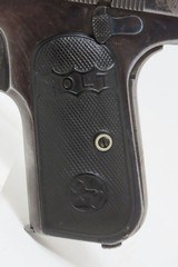 1910 COLT 1903 POCKET HAMMERLESS PISTOL .32 ACP John Moses Browning JMB C&R Iconic World War Era & Gangster Gun - 3 of 17