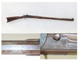1834 DATED Antique HABERSTRO Full-Stock .52 Percussion Long Rifle FRONTIERKentucky Style HUNTING/HOMESTEAD Long Rifle - 1 of 18