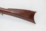1834 DATED Antique HABERSTRO Full-Stock .52 Percussion Long Rifle FRONTIERKentucky Style HUNTING/HOMESTEAD Long Rifle - 14 of 18
