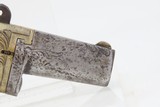 Rare NATIONAL ARMS “No. 1” DERINGER Brass Frame CASED BROOKLYN Antique Rarest SHORT BARREL No. 1 - 22 of 22