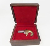 Rare NATIONAL ARMS “No. 1” DERINGER Brass Frame CASED BROOKLYN Antique Rarest SHORT BARREL No. 1 - 2 of 22