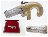 Rare NATIONAL ARMS “No. 1” DERINGER Brass Frame CASED BROOKLYN Antique Rarest SHORT BARREL No. 1 - 1 of 22