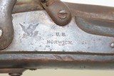 1864 Date CIVIL WAR Antique NORWICH ARMS U.S. M1861 Percussion Rifle-MUSKET James D. Mowry U.S. Model 1861 “EVERYMAN’S RIFLE” - 6 of 20