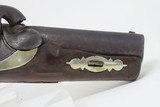 .45 Caliber DERINGER TYPE POCKET PISTOL Engraved Birmingham England Antique CALIFORNIA GOLD RUSH & RIVERBOAT GAMBLER Pistol - 5 of 16