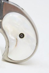 REMINGTON Model 95 Double DERINGER .41 Caliber Rimfire Type II C&R PISTOLOver/Under .41 Cal. RIVERBOAT Pistol w/PEARL GRIP - 3 of 16