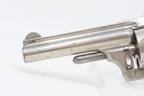 c1880 MERWIN & HULBERT .38 S&W 5-Shot Revolver MH&Co Cocker Spaniel Antique Nickel Finish with Dog’s Head Grips - 5 of 19