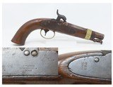 AMES NAVY CONTRACT Model 1842 Pistol USN MARTIAL SPRINGFIELDMASSAntique 1 of only 2,000; MEXICAN-AMERICAN WAR - 1 of 20