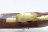 AMES NAVY CONTRACT Model 1842 Pistol USN MARTIAL SPRINGFIELDMASSAntique 1 of only 2,000; MEXICAN-AMERICAN WAR - 13 of 20