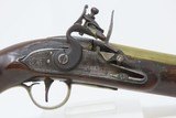 BRASS Barrel British Antique T. BOLTON .58 FLINTLOCK INDIAN TRADE PistolEarly 1800s Pistol Used for TRADE - 4 of 19