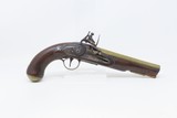 BRASS Barrel British Antique T. BOLTON .58 FLINTLOCK INDIAN TRADE PistolEarly 1800s Pistol Used for TRADE - 2 of 19