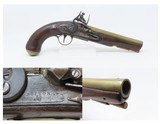 BRASS Barrel British Antique T. BOLTON .58 FLINTLOCK INDIAN TRADE PistolEarly 1800s Pistol Used for TRADE - 1 of 19