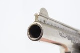 ENGRAVED NICKEL & IVORY SMITH & WESSON .38 Single Action Revolver
Antique Low 4-Digit Serial Number S&W Made Circa 1877 - 10 of 18