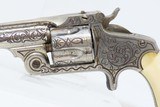 ENGRAVED NICKEL & IVORY SMITH & WESSON .38 Single Action Revolver
Antique Low 4-Digit Serial Number S&W Made Circa 1877 - 4 of 18
