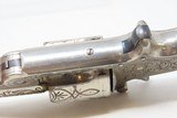 ENGRAVED NICKEL & IVORY SMITH & WESSON .38 Single Action Revolver
Antique Low 4-Digit Serial Number S&W Made Circa 1877 - 13 of 18