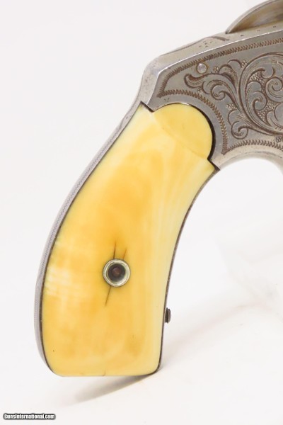 ENGRAVED NICKEL & IVORY SMITH & WESSON .38 Single Action RevolverAntique Low 4-Digit Serial Number S&W Made Circa 1877 - Image 16 of 18